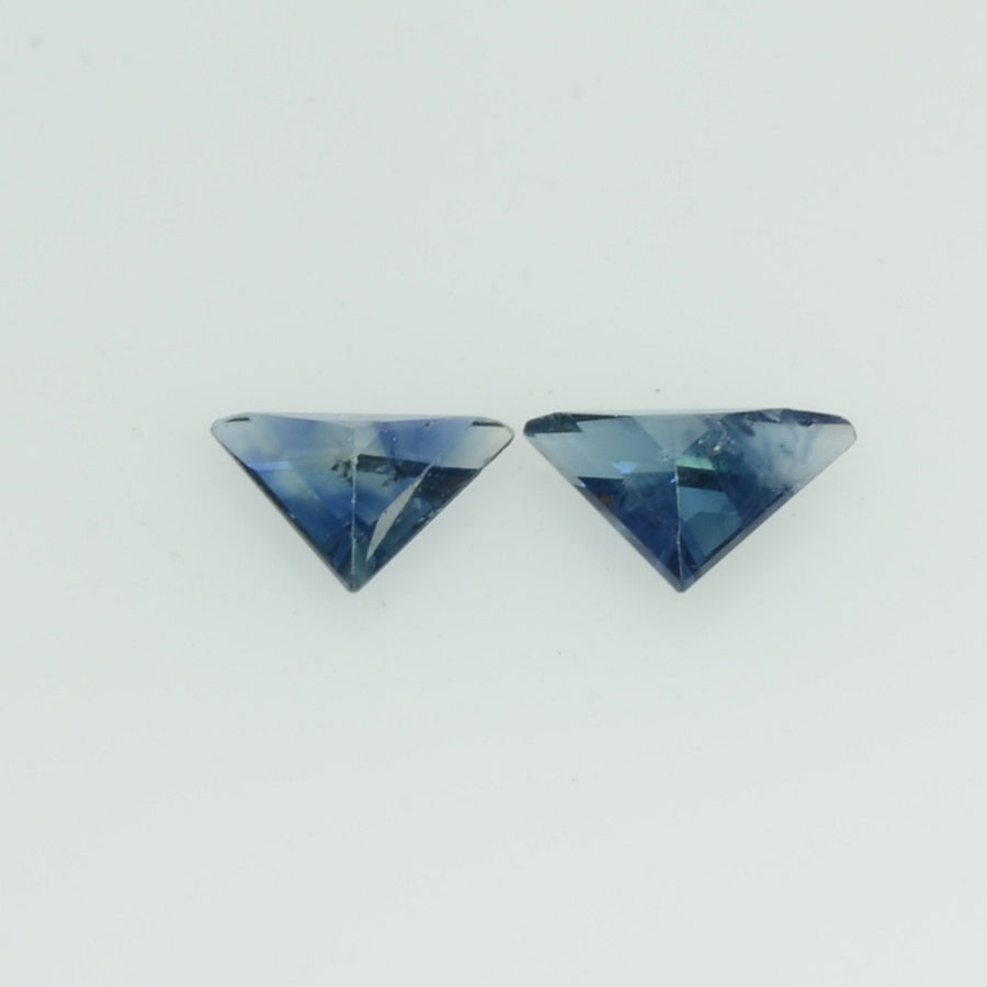4x3 mm Natural Blue Sapphire Loose Gemstone Triangle Cut Pair - Thai Gems Export Ltd.
