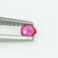 3.4 mm  Natural Burma Ruby Loose Gemstone Round Cut