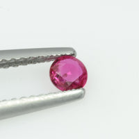 3.4 mm  Natural Burma Ruby Loose Gemstone Round Cut