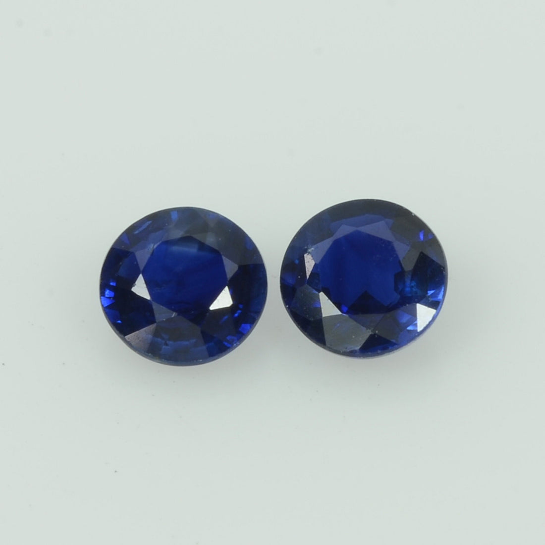 4.5 mm Natural Blue Sapphire Loose Pair Gemstone Round Cut