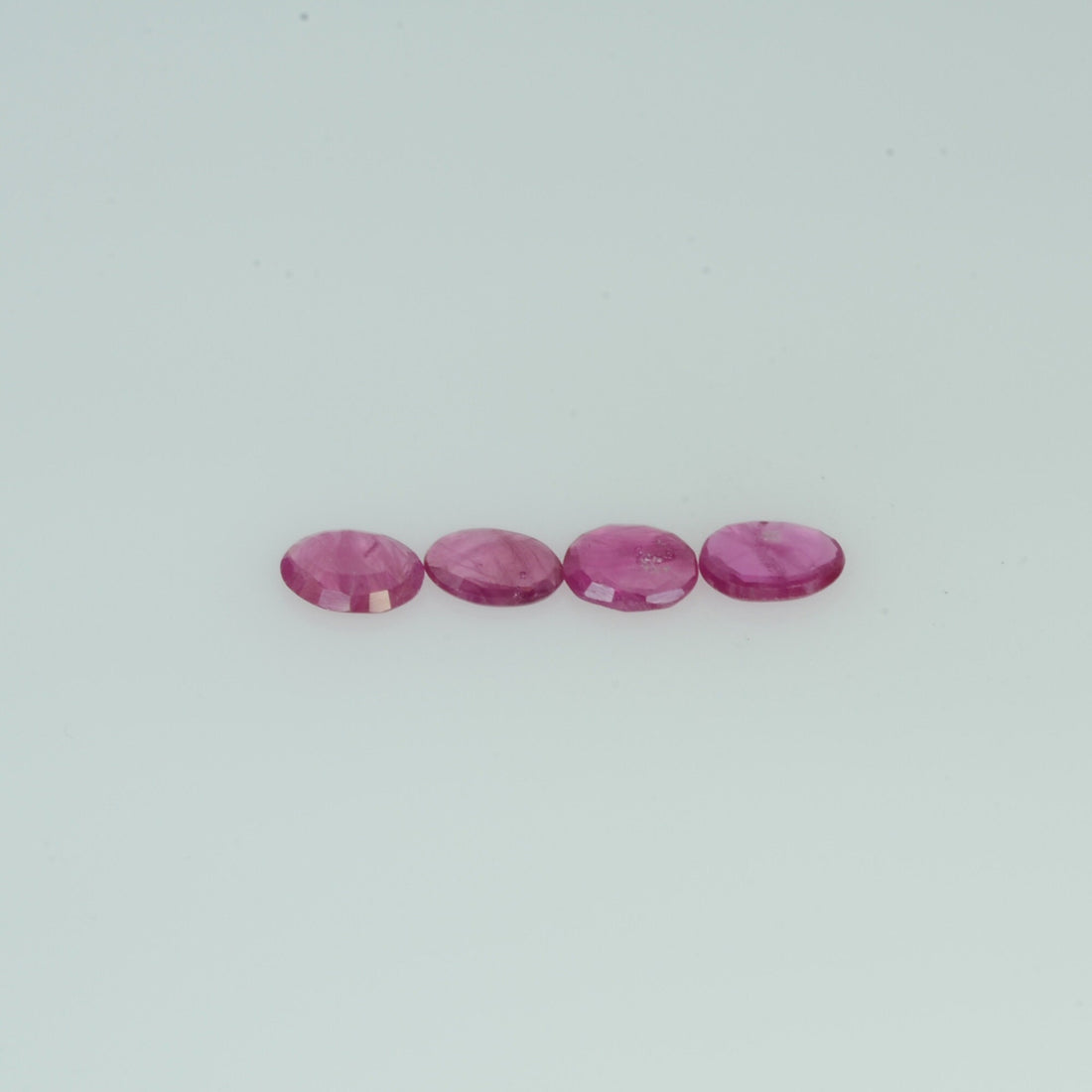 4x3 mm Lot Natural Ruby Loose Gemstone Oval Cut