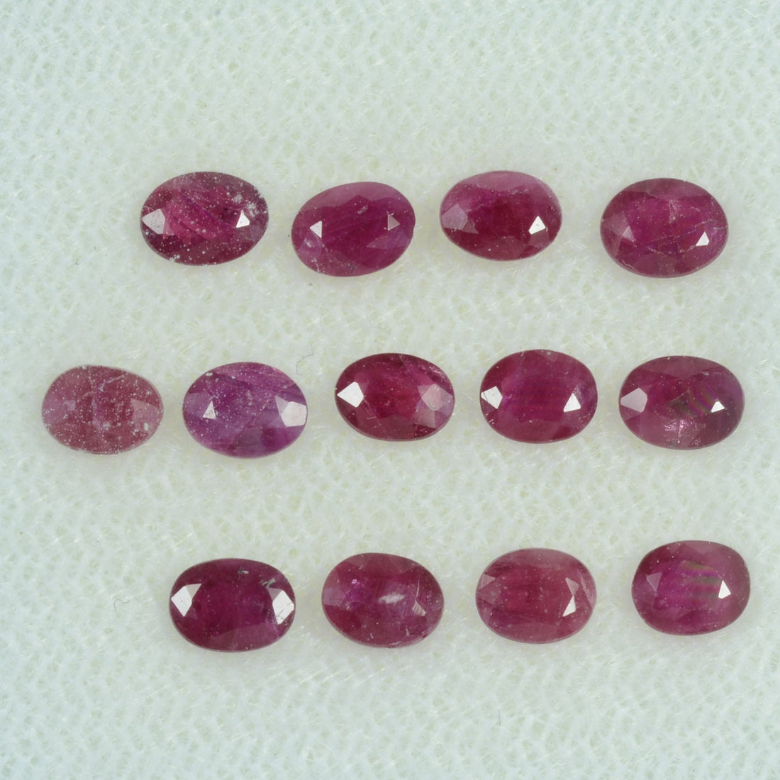 4x3 MM Lot Natural Ruby Loose Gemstone Oval Cut