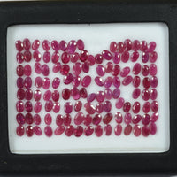5x3 MM Natural Ruby Loose Gemstone Oval Cut