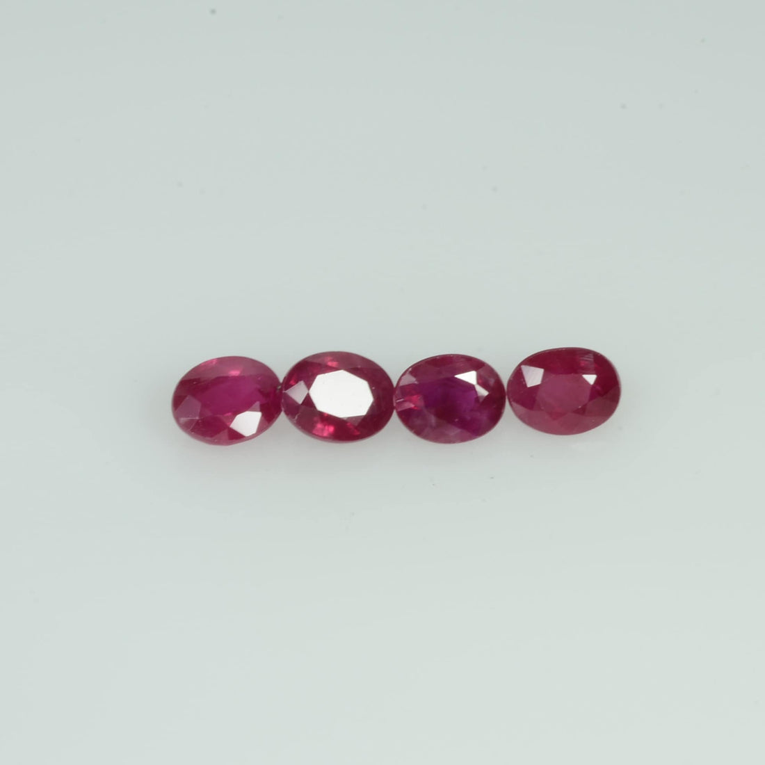 4.5x3.5 MM Natural Ruby Loose Gemstone Oval Cut