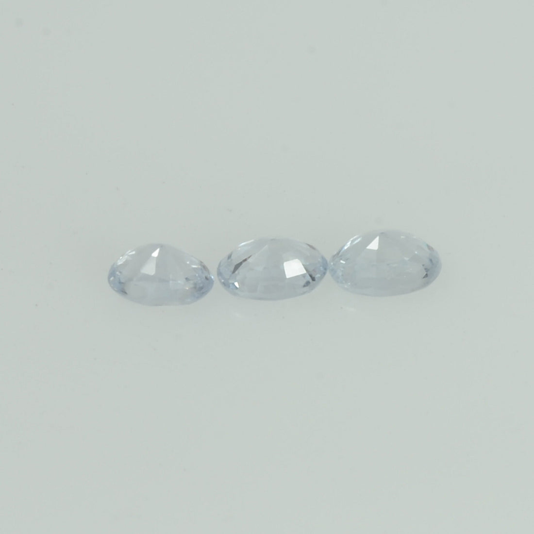 Natural white Sapphire Loose Gemstone Oval Cut