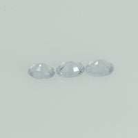 Natural white Sapphire Loose Gemstone Oval Cut