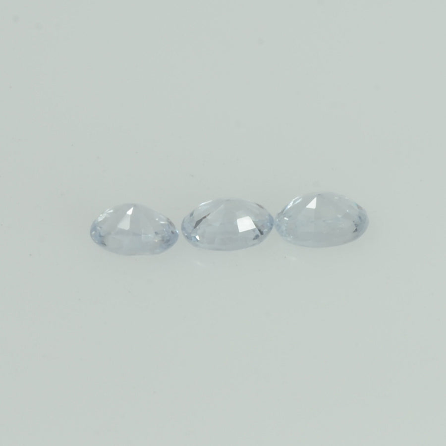 Natural white Sapphire Loose Gemstone Oval Cut