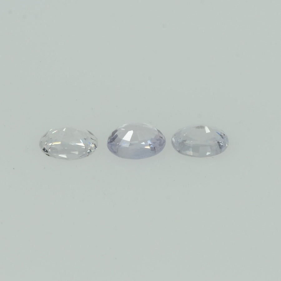 Natural white Sapphire Loose Gemstone Oval Cut