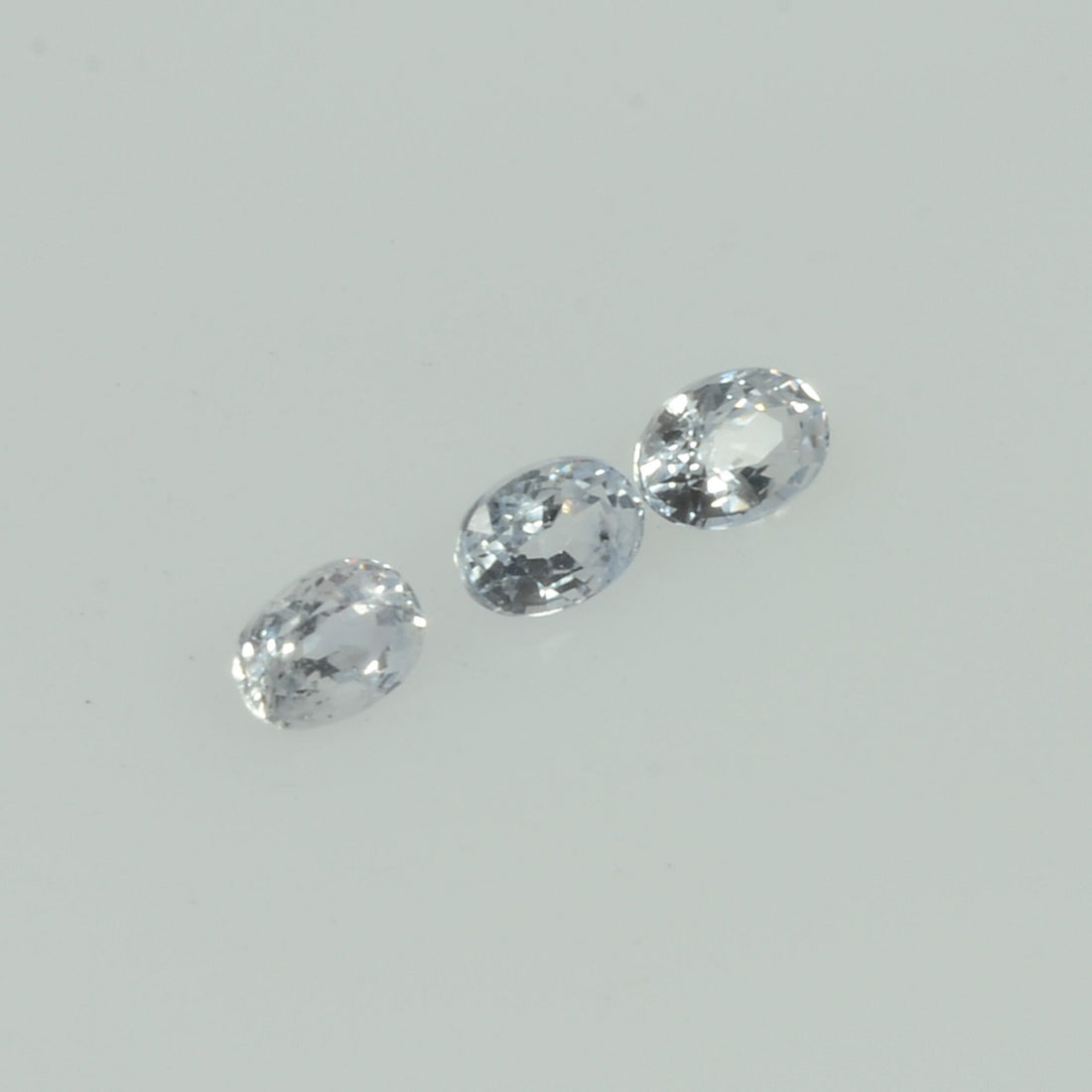Natural white Sapphire Loose Gemstone Oval Cut