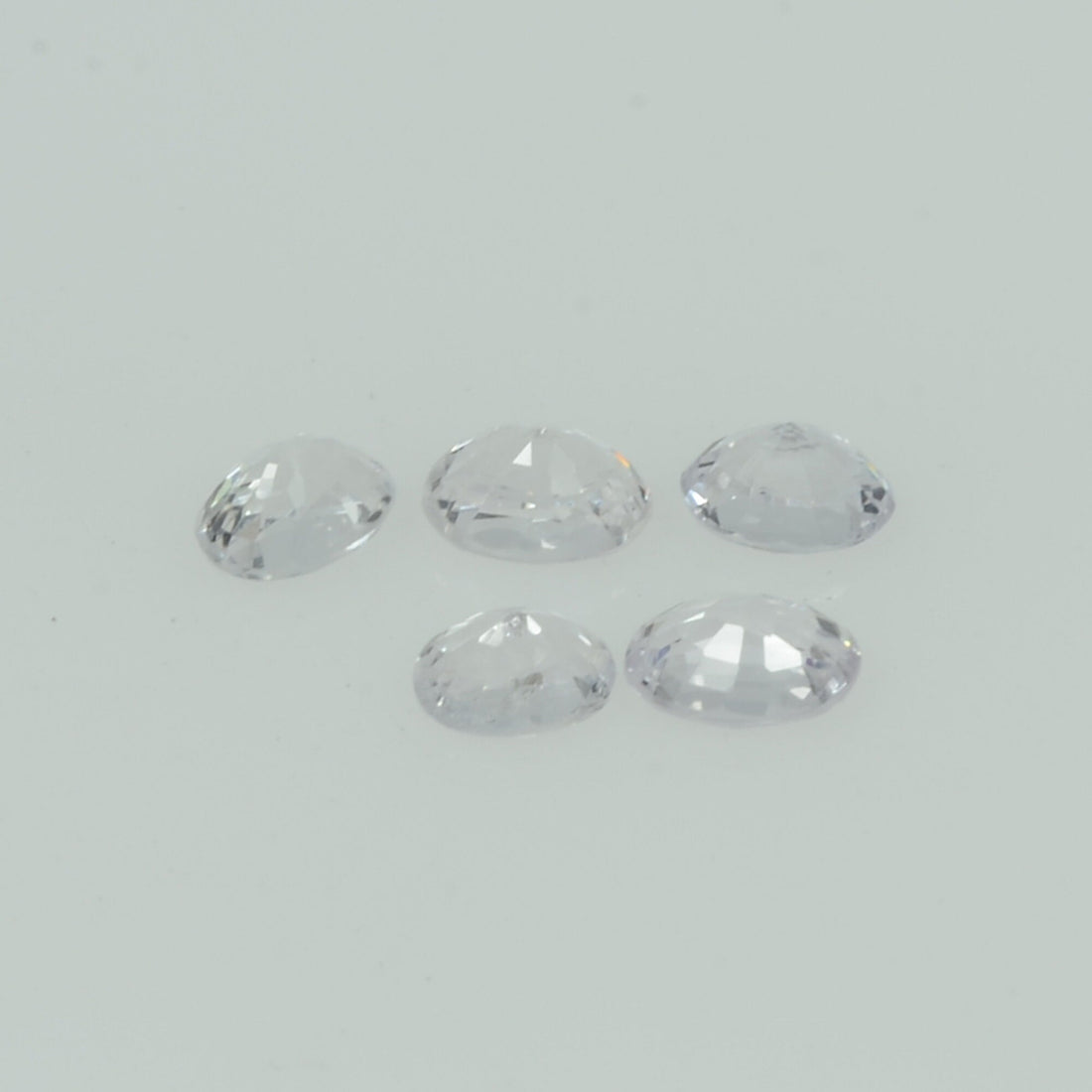 Natural White Sapphire Loose Gemstone Oval Cut