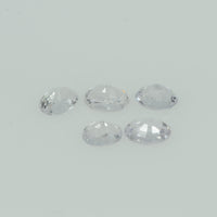 Natural White Sapphire Loose Gemstone Oval Cut
