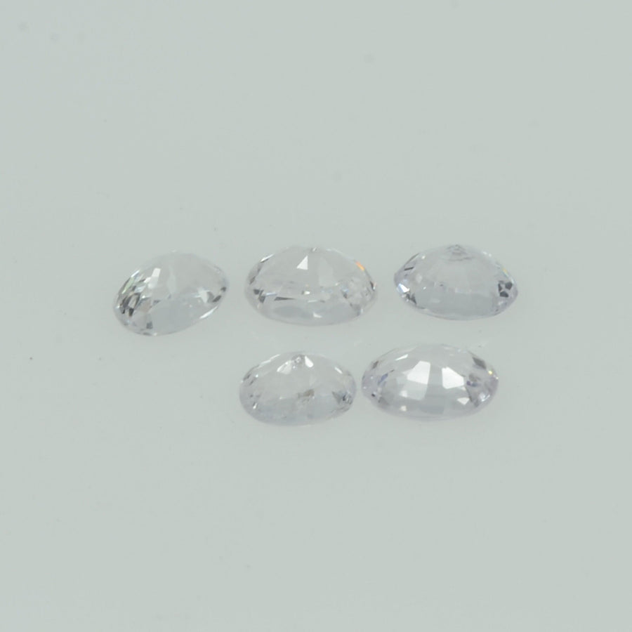 Natural White Sapphire Loose Gemstone Oval Cut