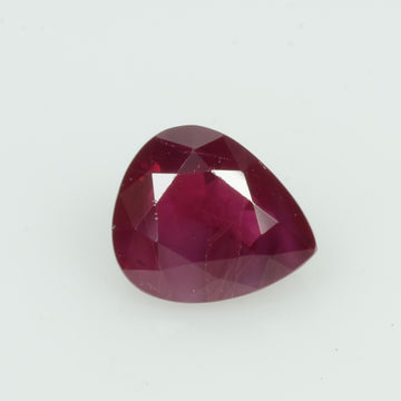 0.94 cts Natural Burma Ruby Loose Gemstone Pear Cut