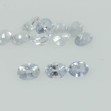 Natural white Sapphire Loose Gemstone VS Quality Oval Cut