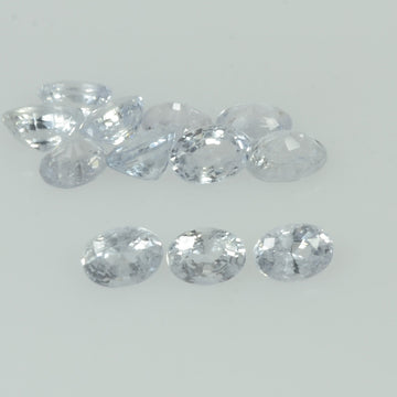 Natural white Sapphire Loose Gemstone VS Quality Oval Cut