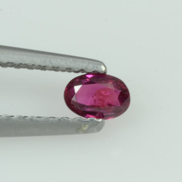 0.19 Cts Natural Burma Ruby Loose Gemstone Oval Cut