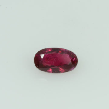 0.25 Cts Natural Burma Ruby Loose Gemstone Oval Cut