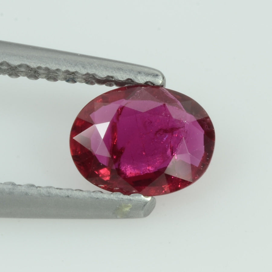 0.52 Cts Unheated Natural Burma Ruby Loose Gemstone Oval Cut