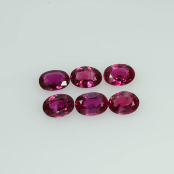 4.5x3 mm Natural Burma Ruby Loose Gemstone Oval Cut