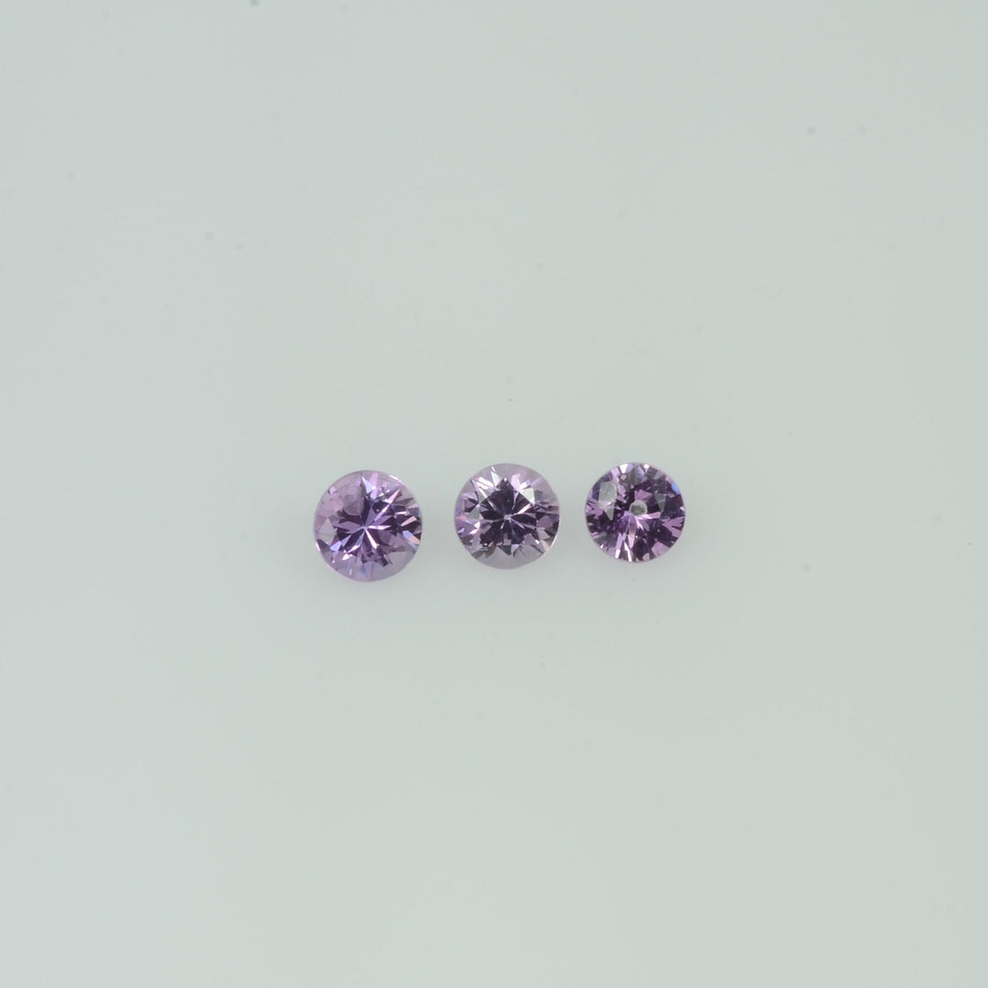 2-3.0 mm Natural Lavender Purple Sapphire Loose Gemstone Cleanish Quality Round Diamond Cut