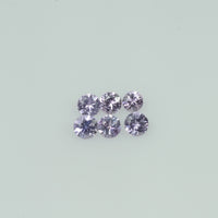 2-3  mm Natural Lavender Purple  Sapphire Loose Gemstone Round Diamond Cut Cleanish  Quality