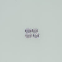 2-4 mm Natural Pastel Purple Sapphire Loose Gemstone Round Diamond Cut Cleanish Quality