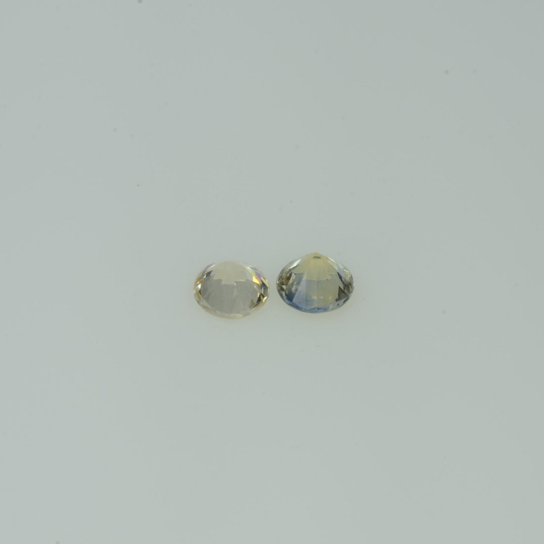 3-5 mm Natural Pastel Yellow  Sapphire Loose Gemstone Round Diamond Cut Cleanish Quality 