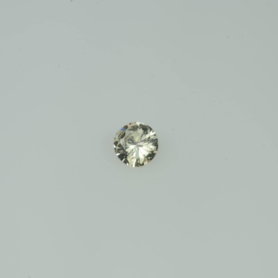 3-5 mm Natural Pastel Yellow  Sapphire Loose Gemstone Round Diamond Cut Cleanish Quality 