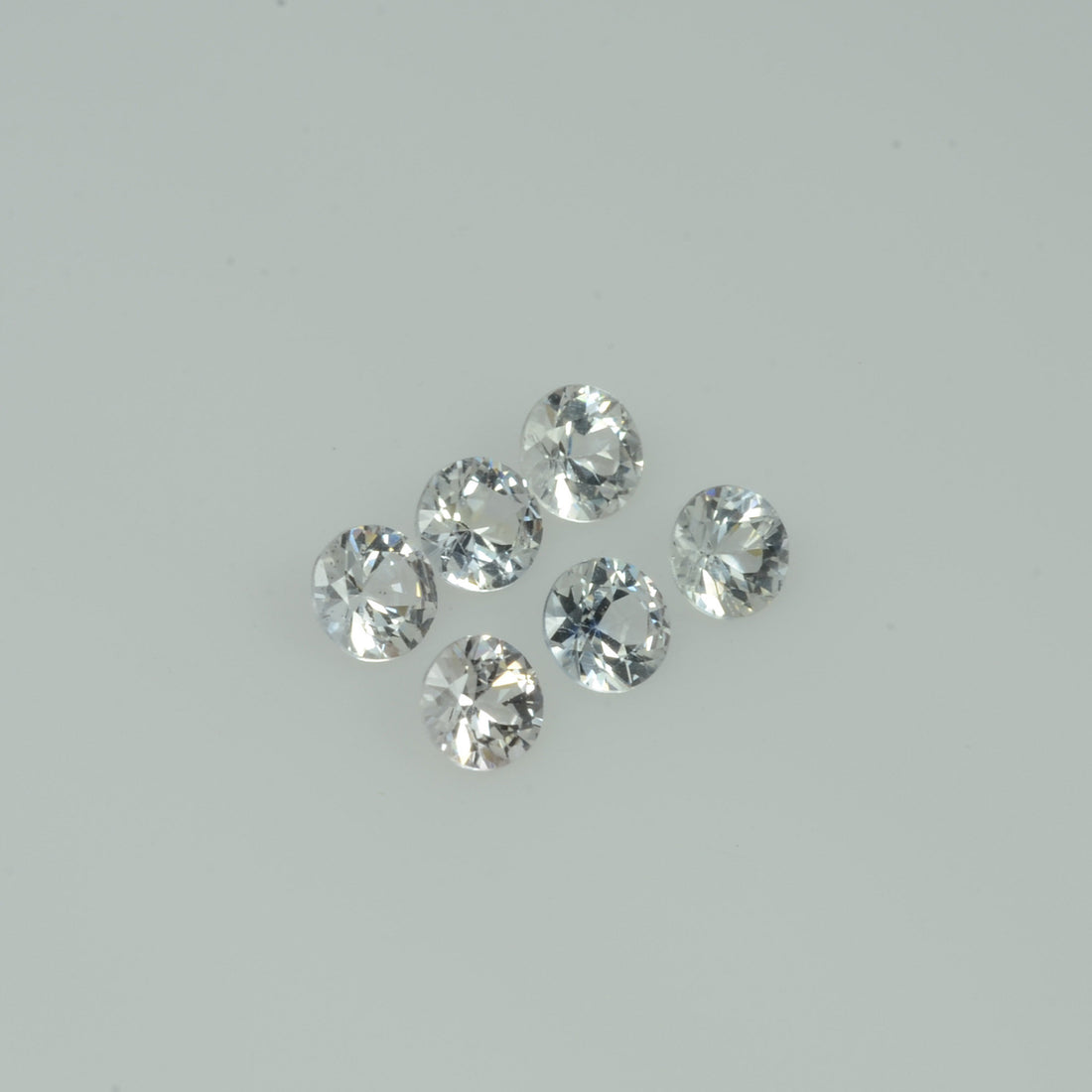 3.5-4 mm Natural Whitish Yellow  Sapphire Loose Gemstone Round Diamond Cut Cleanish  Quality A+ Color - Thai Gems Export Ltd.