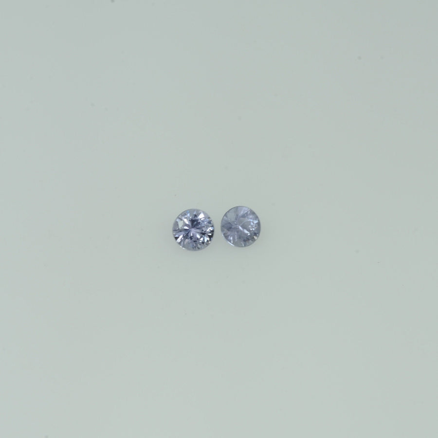 2.5-3.0 mm Natural Lavender Purple Sapphire Loose Gemstone Round Diamond Cut Vs Quality