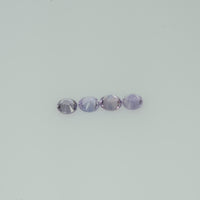 2.5-4.0 mm Natural Lavender Purple Sapphire Loose Gemstone Round Diamond Cut Vs Quality