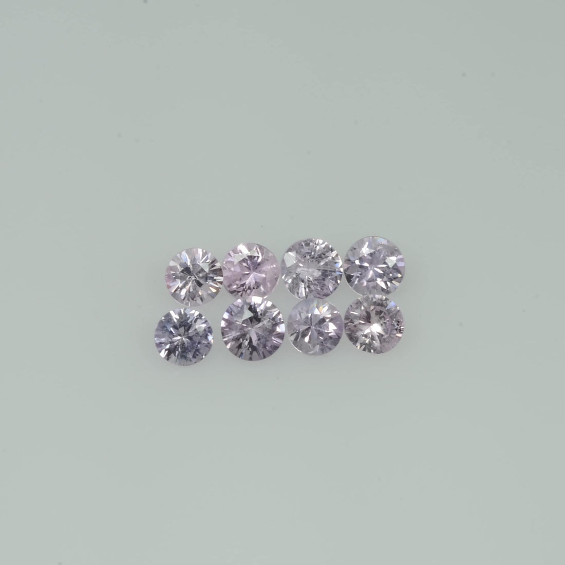 2.5-3.5 mm Natural Purple Pink Sapphire Loose Gemstone Round Diamond Cut Vs Quality A+ Color