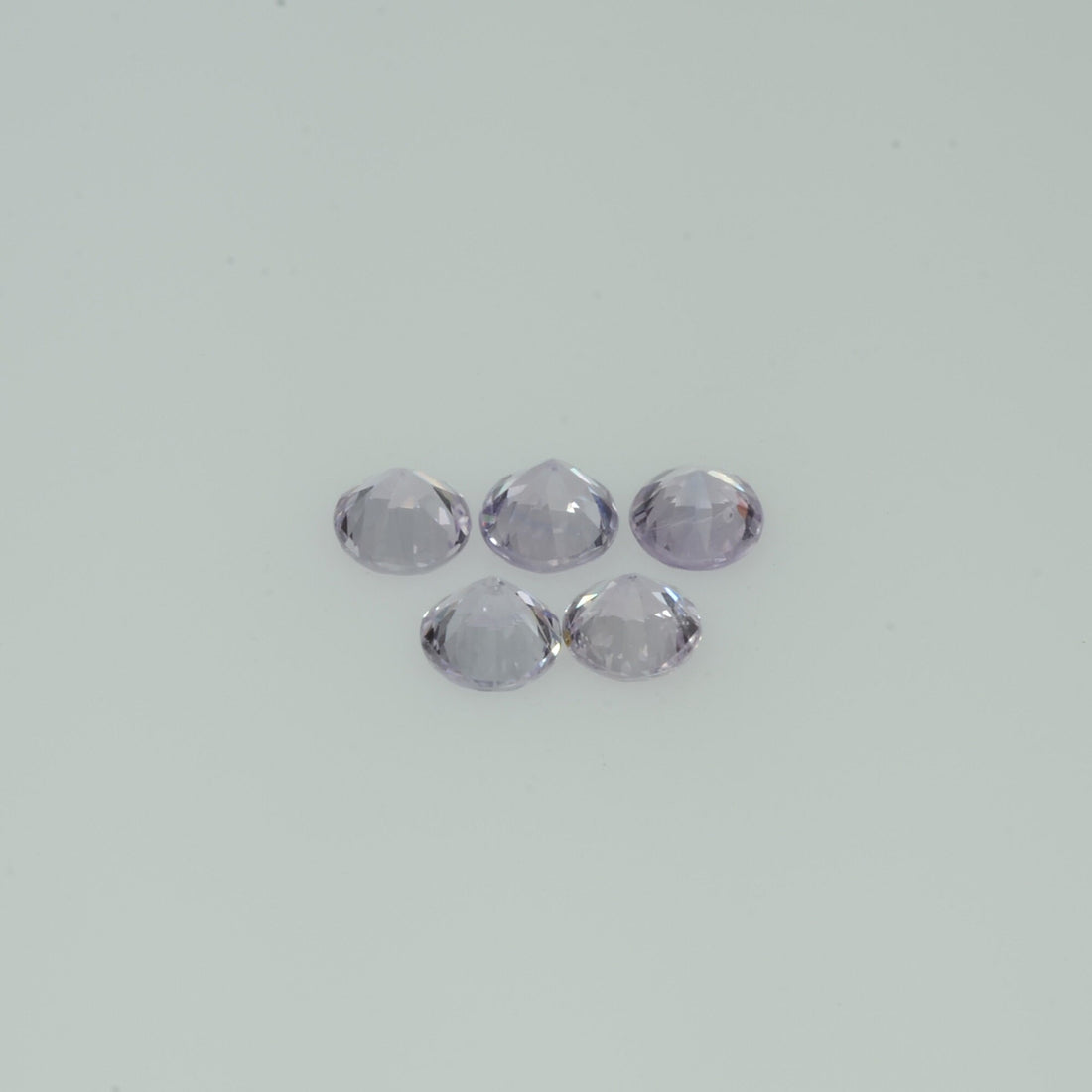 2.5-4.0 mm Natural Purple Pink Sapphire Loose Gemstone Round Diamond Cut Vs Quality