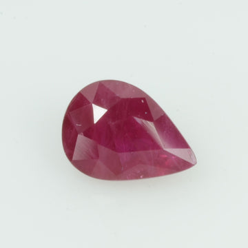 0.74 Cts Natural Burma Ruby Loose Gemstone Pear Cut