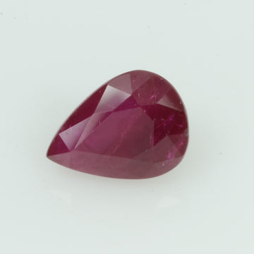1.17 Cts Natural Burma Ruby Loose Gemstone Pear Cut