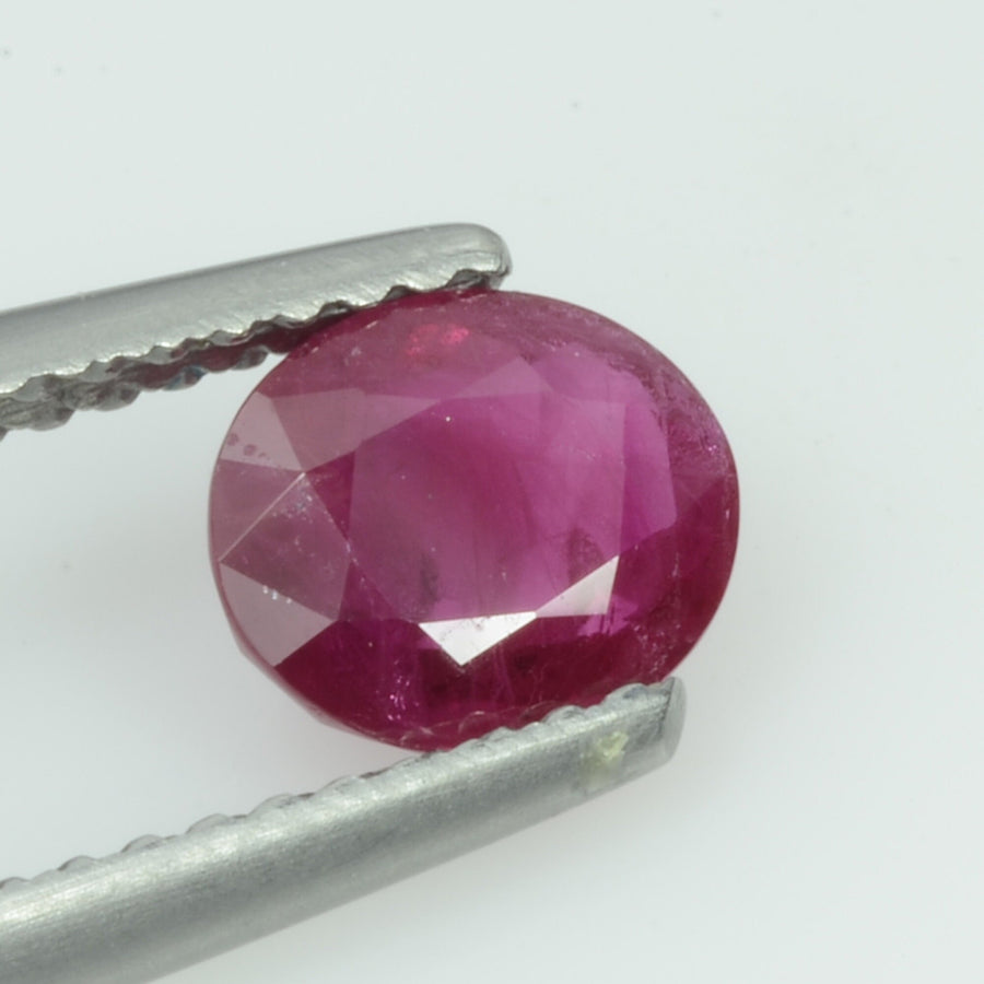 1.00 Cts Natural Burma Ruby Loose Gemstone Oval Cut