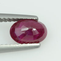 1.13 Cts Natural Burma Ruby Loose Gemstone Oval Cut