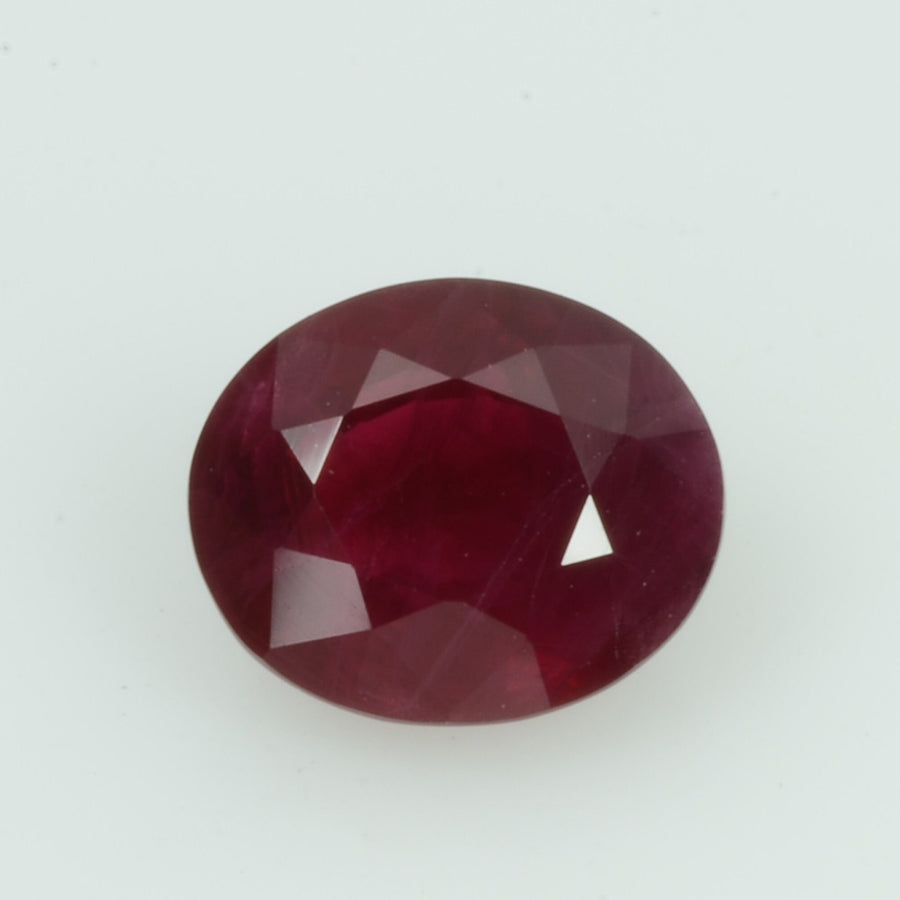1.38 Cts Natural Burma Ruby Loose Gemstone Oval Cut