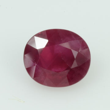 1.70 Cts Natural Burma Ruby Loose Gemstone Oval Cut