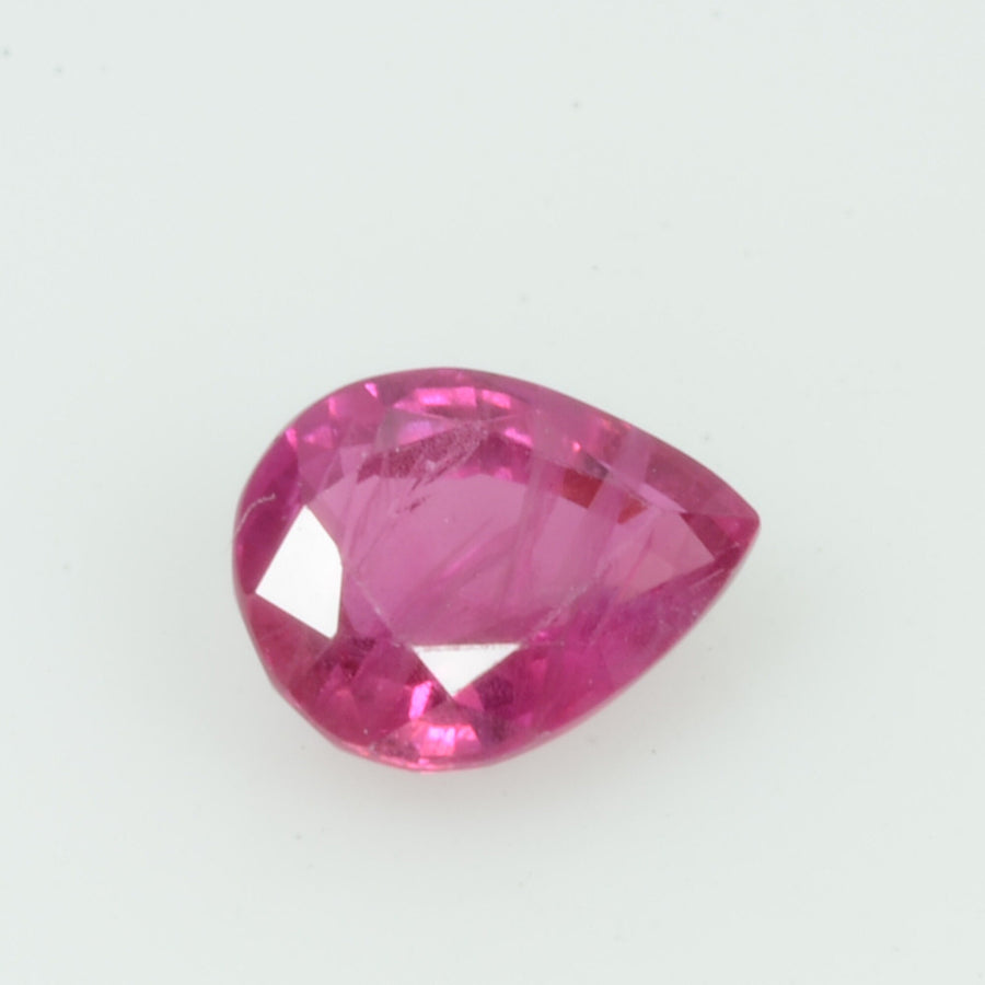0.87 Cts Natural Burma Ruby Loose Gemstone Pear Cut
