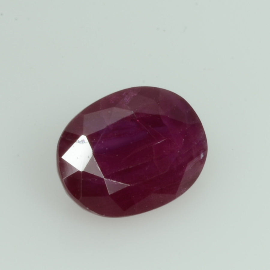 1.21 Cts Natural Burma Ruby Loose Gemstone Oval Cut