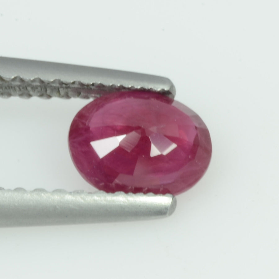 0.69 Cts Natural Burma Ruby Loose Gemstone Oval Cut