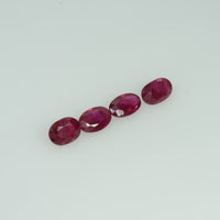 5x3 mm  Natural Burma Ruby Loose Gemstone Oval Cut