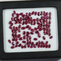 5x3 mm Natural Burma Ruby Loose Gemstone Oval Cut