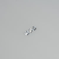 2.5-3.0 mm Natural Whitish Yellow Sapphire Loose Cleanish Quality Gemstone Round Diamond Cut