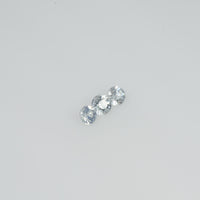 2.5-3.5 mm Natural Greenish White Sapphire Loose Cleanish Quality Gemstone Round Diamond Cut