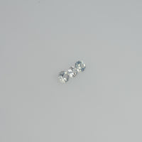 2.5-3.5 mm Natural Yellowish White Sapphire Loose Cleanish Quality Gemstone Round Diamond Cut