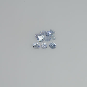 1.5-3.5 mm Natural Bluish White Sapphire Loose Vs Quality Gemstone Round Diamond Cut
