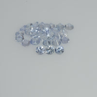 2.5-4.0 mm Natural Bluish White Sapphire Loose Vs Quality Gemstone Round Diamond Cut