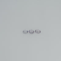 2.0-3.5 mm Natural Purpleish White Sapphire Loose Vs Quality  Gemstone Round Diamond Cut